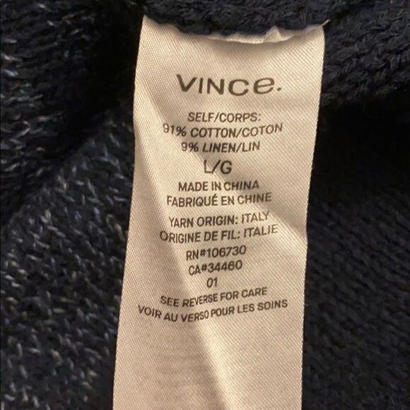 NWT Vince cotton sweater size L - Picture 9 of 10